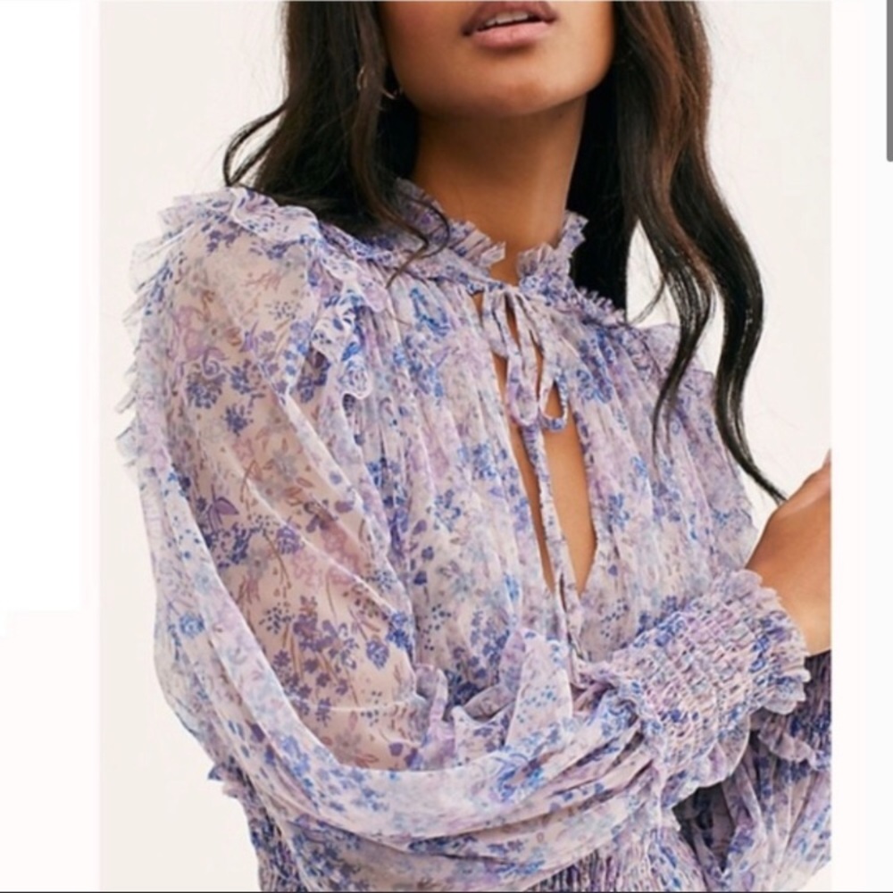 Free People Twyla Blouse Small